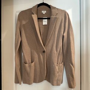 NWT J Crew tan soft blazer, size M